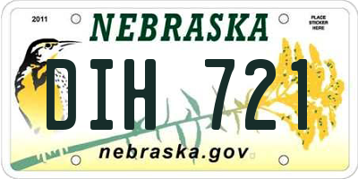 NE license plate DIH721
