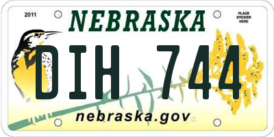 NE license plate DIH744