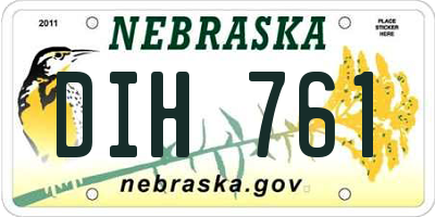 NE license plate DIH761
