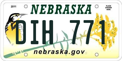 NE license plate DIH771