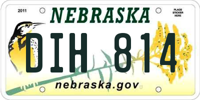 NE license plate DIH814