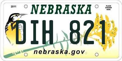 NE license plate DIH821