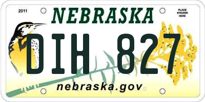 NE license plate DIH827