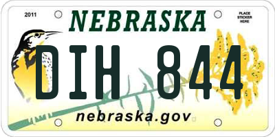 NE license plate DIH844