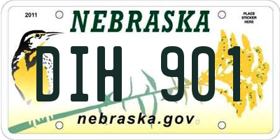 NE license plate DIH901