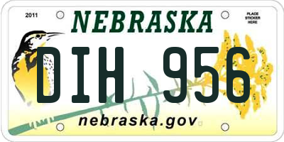 NE license plate DIH956