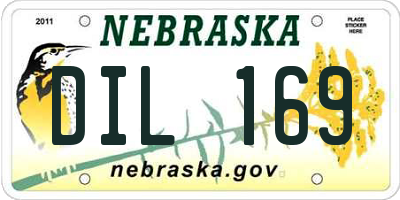 NE license plate DIL169