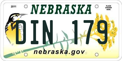 NE license plate DIN179