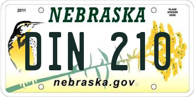 NE license plate DIN210