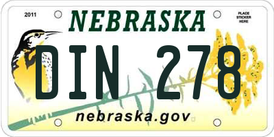 NE license plate DIN278
