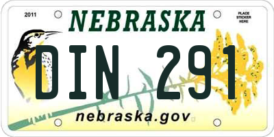 NE license plate DIN291