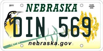 NE license plate DIN569