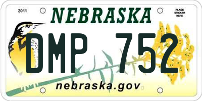 NE license plate DMP752