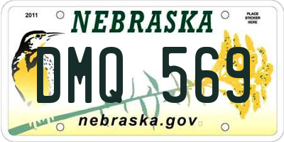 NE license plate DMQ569
