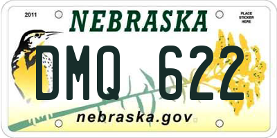 NE license plate DMQ622