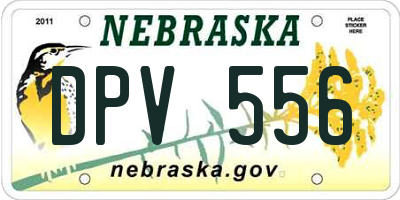 NE license plate DPV556