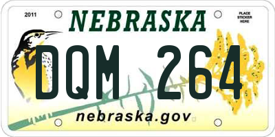 NE license plate DQM264
