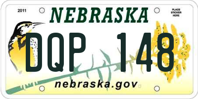 NE license plate DQP148