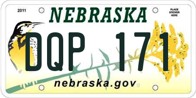 NE license plate DQP171