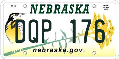 NE license plate DQP176
