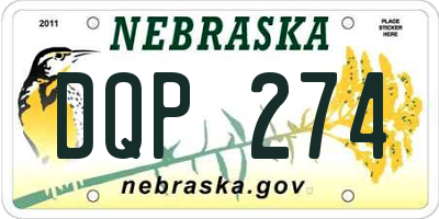 NE license plate DQP274
