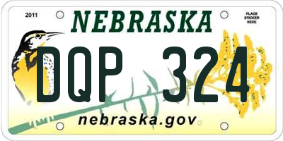 NE license plate DQP324