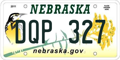 NE license plate DQP327