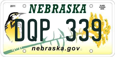 NE license plate DQP339