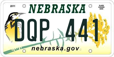 NE license plate DQP441