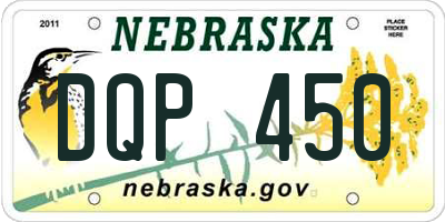 NE license plate DQP450