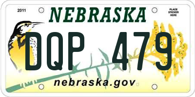 NE license plate DQP479