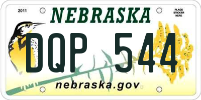 NE license plate DQP544