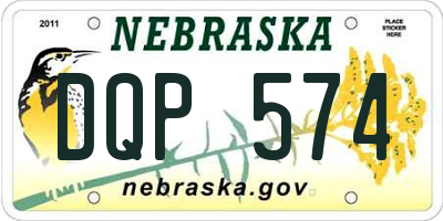 NE license plate DQP574