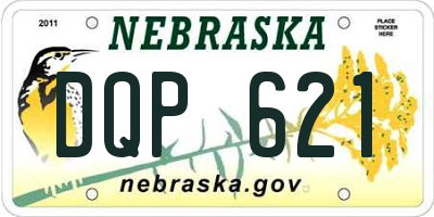 NE license plate DQP621
