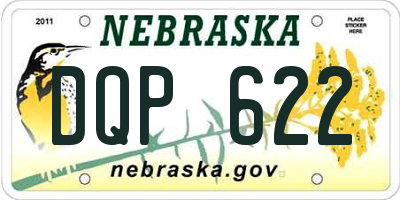 NE license plate DQP622