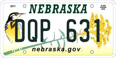 NE license plate DQP631