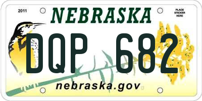 NE license plate DQP682