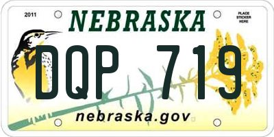 NE license plate DQP719