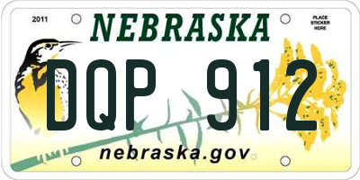 NE license plate DQP912