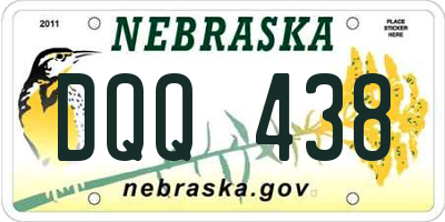 NE license plate DQQ438