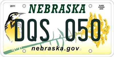 NE license plate DQS050
