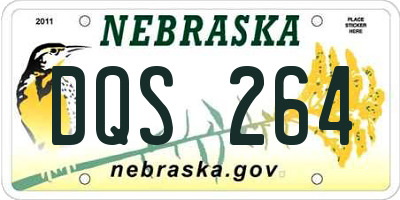 NE license plate DQS264