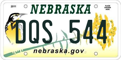 NE license plate DQS544