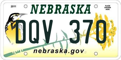 NE license plate DQV370