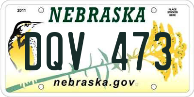 NE license plate DQV473