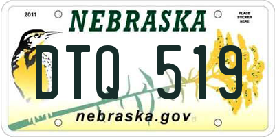NE license plate DTQ519