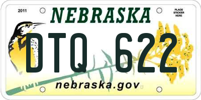NE license plate DTQ622