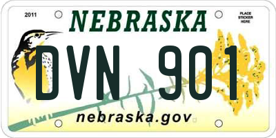 NE license plate DVN901