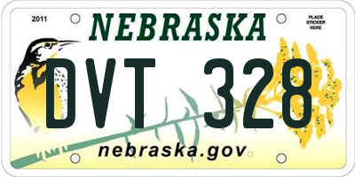 NE license plate DVT328