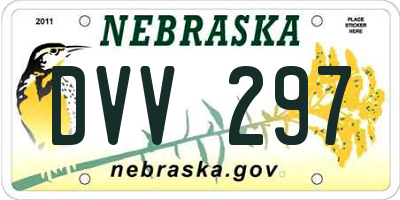 NE license plate DVV297